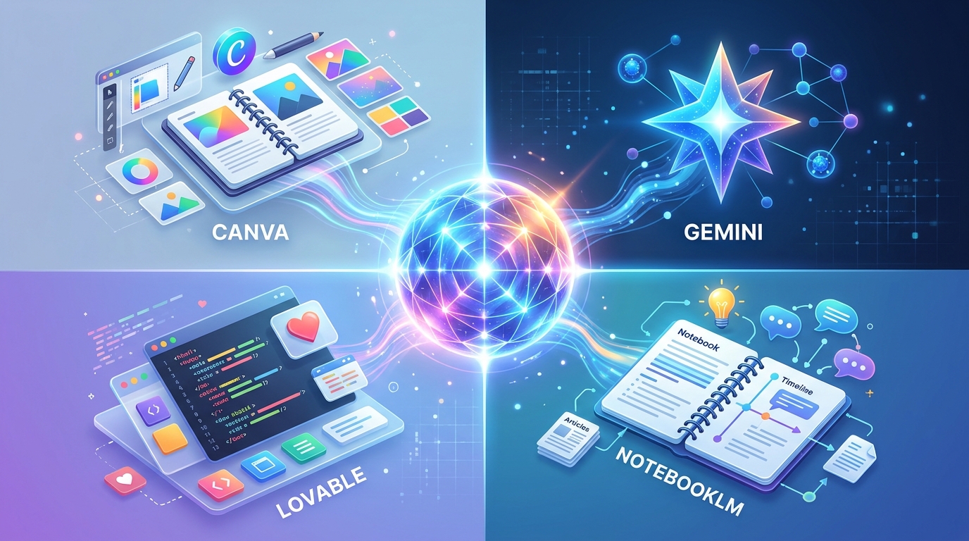Canva, Gemini, NotebookLM и Lovable